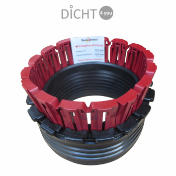 FRANK "SPD 125 A" Ringraumdichtung Schlag-Press-Dichtung DN 165 (123-127mm)