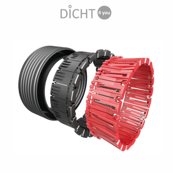 Preview: FRANK "SPD 100" Ringraumdichtung Schlag-Press-Dichtung DN 150 (108-112mm)