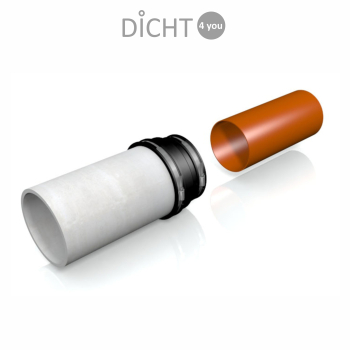 Preview: MÜCHER "MAC 1701" pipe coupling adaptor (100-115mm / 155-170mm / 0,6bar)