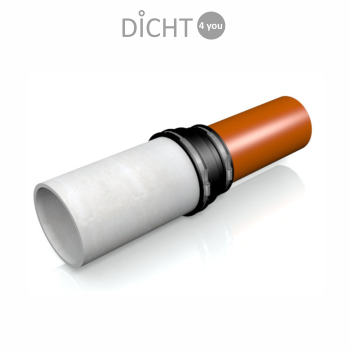 Preview: MÜCHER "MAC 2507" pipe coupling adaptor (195-220mm / 225-250mm / 0,6bar)