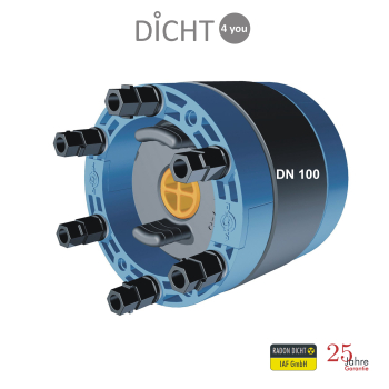 Preview: DOYMA "Quadro Secura Quick /H / Curaflex Nova Multi" Hausausführung Leerrohr mit Ringraumdichtung DN 150 (20-63mm)