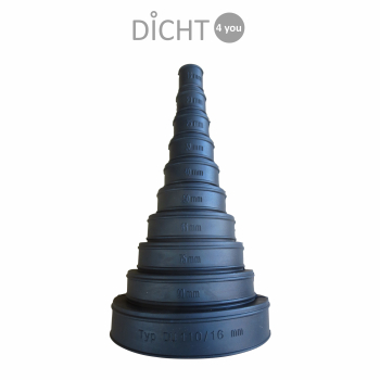 Preview: PSI „EndiT DU 110/16" Stufen-Manschette für Rohre Kabel (16/20/25/32/40/50/63/75/90 / 110mm)