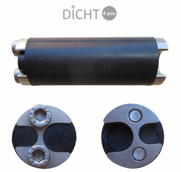 Preview: DOYMA / UGA "GPD-FttH" Hauseinführung Sanierung Glasfaser X-LWL (25mm / max 2 Kabel)