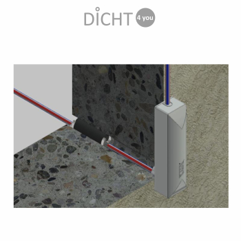 DOYMA / UGA "GPD-FttH" Hauseinführung Sanierung Glasfaser X-LWL (25mm / max 2 Kabel)