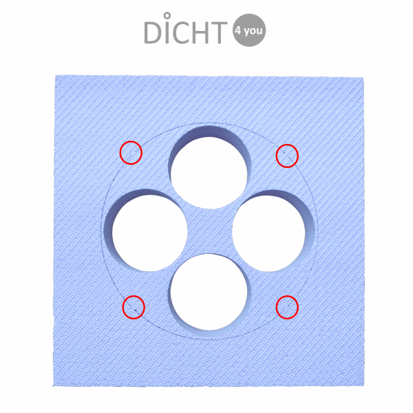 DOYMA "Quadro Secura Nova 1 /breit" Dämmscheibe Mehrsparte für Perimeterdämmung DN 200