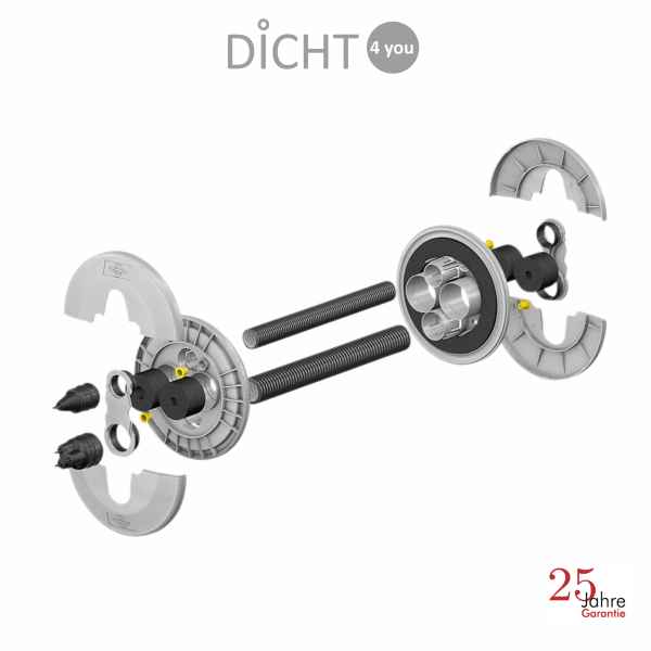 DOYMA "DOYMAfix HP/O-S" Hauseinführung Split-Wärmepumpe Klimagerät DN 100