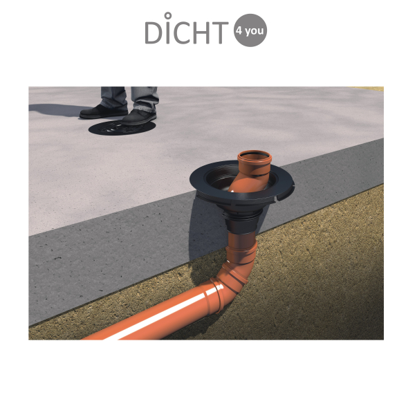 DOYMA "HKD" connection funnel wall collar with offset compensation KG DN 110