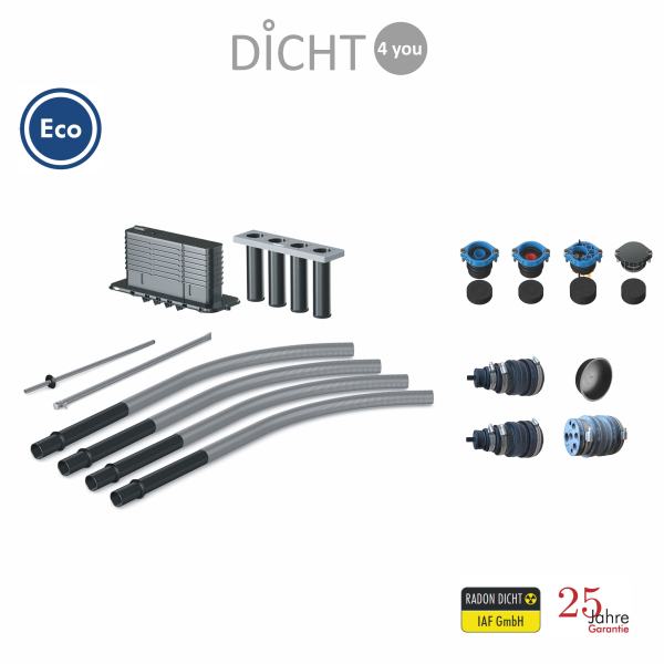 DOYMA "Quadro Secura Nova R4 ECO" Bauherrenpaket Hauseinführung Mehrsparte (6m)