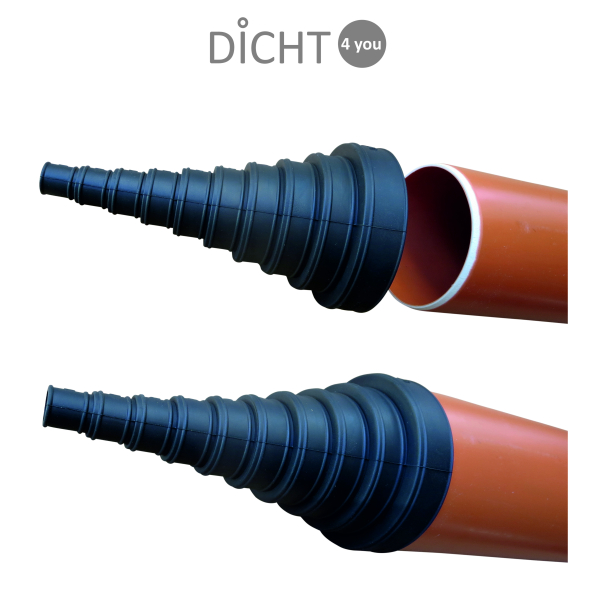 PSI „EndiT DU 110/16" Stufen-Manschette für Rohre Kabel (16/20/25/32/40/50/63/75/90 / 110mm)