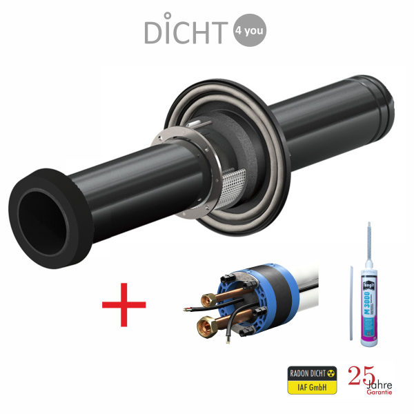 DOYMA "Quadro Secura Quick /H / Curaflex Nova Uno/M/Z" Hauseinführung Split-Wärmepumpe Klimagerät (3/8" / 5/8")